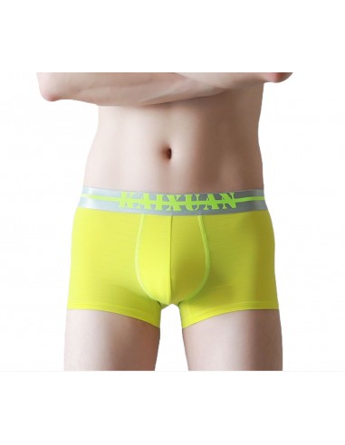 WangJiang Elastic Nylon Boxer Shorts 5018-PJ yellow