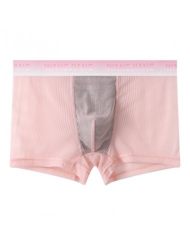 WangJiang Transparent Polyester Fabric Boxer Shorts 3066-PJ pink