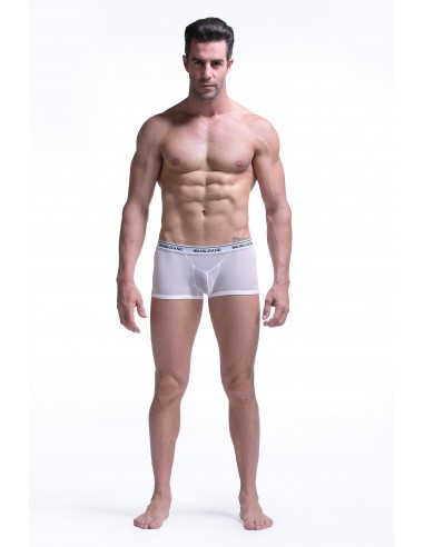 Mesh Boxer Shorts by WangJiang 5001-PJ White