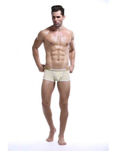 Low Rise Boxer Brief with Open Front by WangJiang 5008-PJ Skin Color