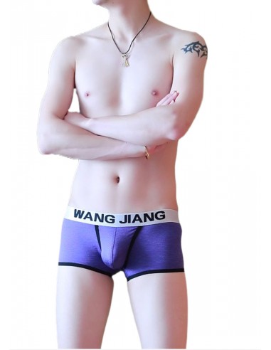 WangJiang Mesh Open Front Boxer Shorts 3037-PJ Purple