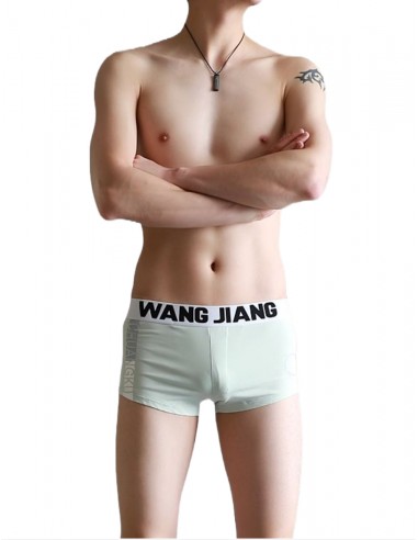 Cotton Boxer Shorts by WangJiang 3044-PJ light green