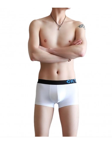 Nylon Boxer Shorts by WangJiang 3048-PJ white