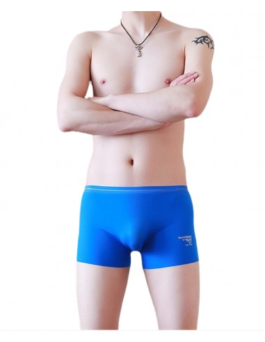 WangJiang Nylon Elastic Boxer Shorts 3058-PJ blue