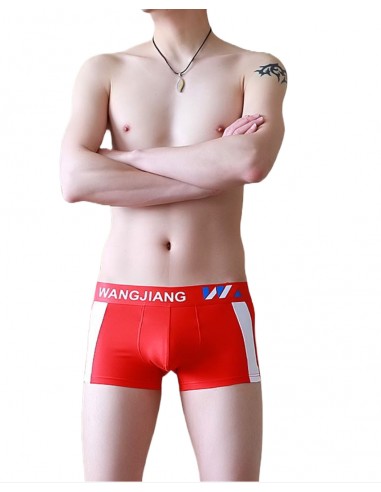 Nylon Boxer Shorts by WangJiang 3056-PJ red