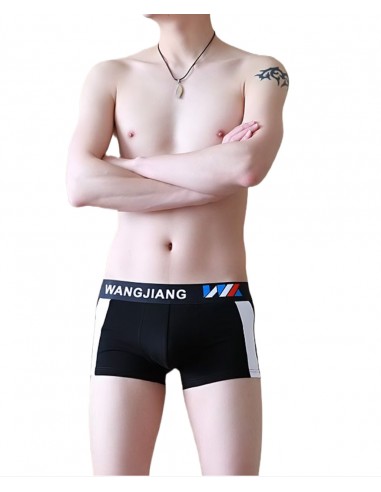 Nylon Boxer Shorts by WangJiang 3056-PJ black