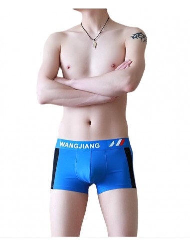 Nylon Boxer Shorts by WangJiang 3056-PJ blue