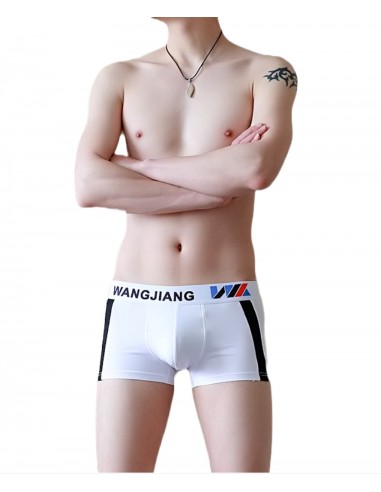 Nylon Boxer Shorts by WangJiang 3056-PJ white