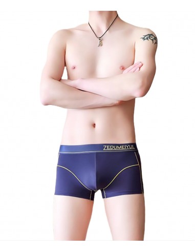 Deep Blue Nylon Boxer Shorts by WangJiang 4029-PJ