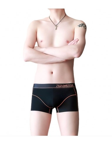 Black Nylon Boxer Shorts by WangJiang 4029-PJ