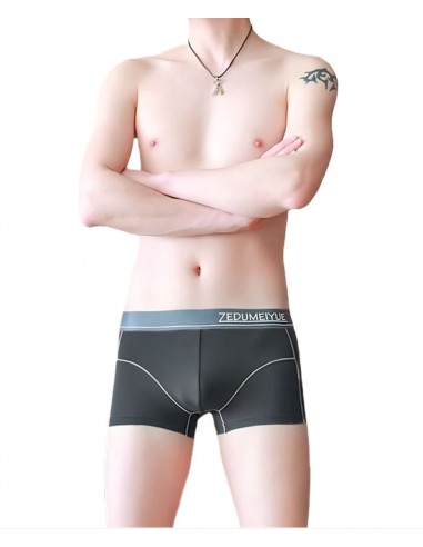 Grey Nylon Boxer Shorts by WangJiang 4029-PJ