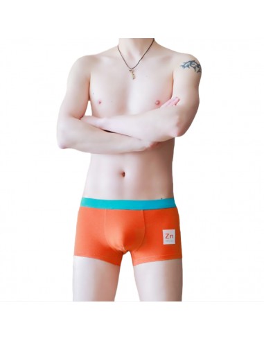 Cotton Boxer Shorts by WangJiang 4031-PJ orange