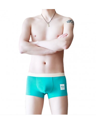 Cotton Boxer Shorts by WangJiang 4031-PJ green