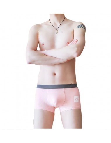 Cotton Boxer Shorts by WangJiang 4031-PJ pink