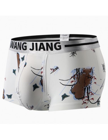 Open Front Nylon Boxer Shorts by WangJiang 5019-PJA lan