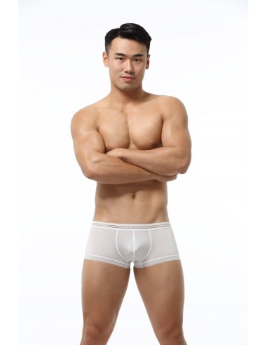 WangJiang Tight-Fitting Boxer Shorts 1050-PJ white